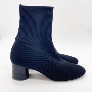 Vince Tasha Knit Sock Bootie Black 8 Stretch